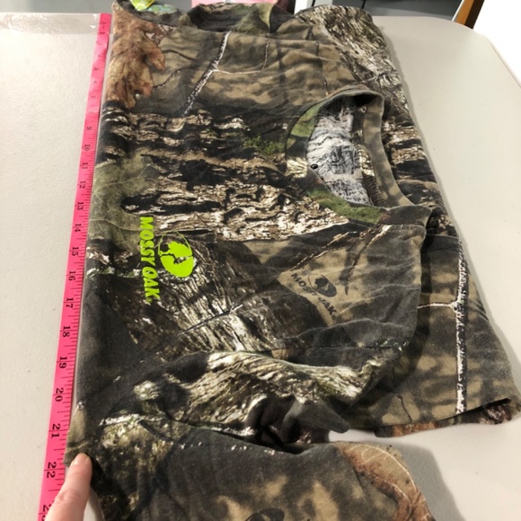 Mossy Oak by Staghorn Mens Tshirt Size Large Camo Long Sleeve Crewneck Hunting - Picture 6 of 9